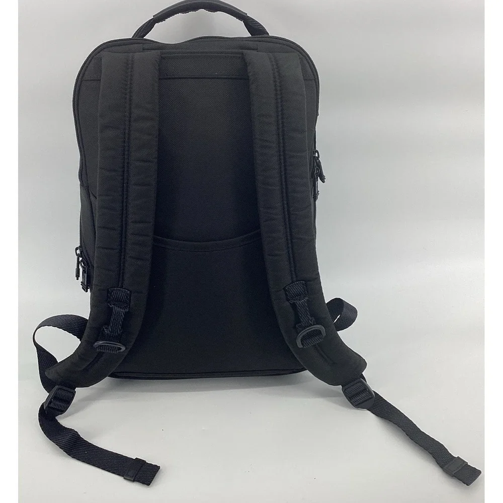 Tumi alpha bravo Cannon Nylon Laptop Backpack black One Zipper Not Working